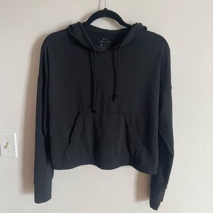Cropped Black Nike Hoodie